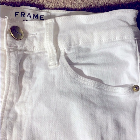 White stretch FRAME Denim jeans - Picture 4 of 12